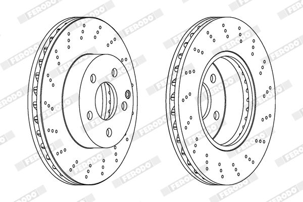 Тормозной диск FERODO DDF1693C