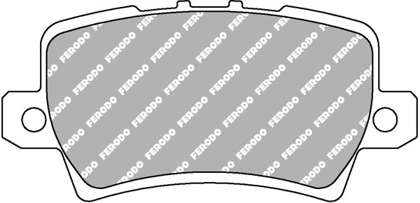 Комплект тормозных колодок, дисковый тормоз FERODO FCP1862H