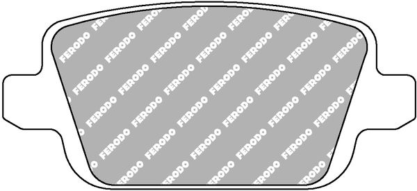 Комплект тормозных колодок, дисковый тормоз FERODO FCP1917H