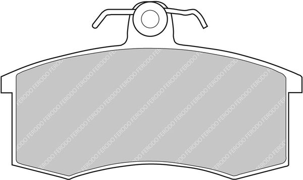 Комплект тормозных колодок, дисковый тормоз FERODO FCP527R