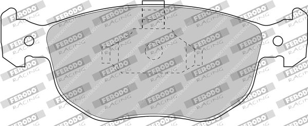 Комплект тормозных колодок, дисковый тормоз FERODO FCP767H