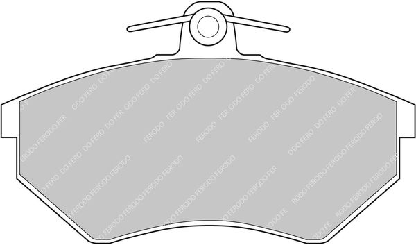 Комплект тормозных колодок, дисковый тормоз FERODO FCP774R