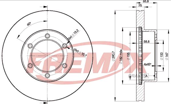 Тормозной диск FREMAX BD3520