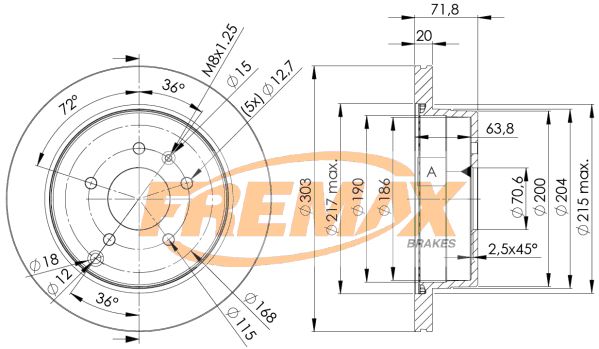 Тормозной диск FREMAX BD9049