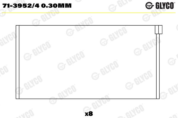 Шатунный подшипник GLYCO 7139524030MM