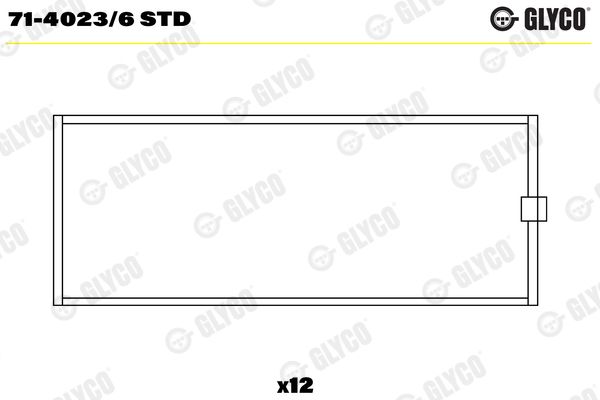 Шатунный подшипник GLYCO 7140236STD