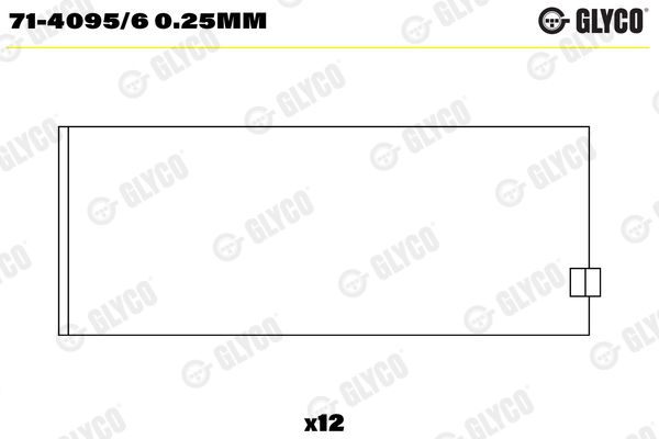 Шатунный подшипник GLYCO 7140956025MM
