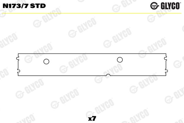 Подшипник распредвала GLYCO N1737STD