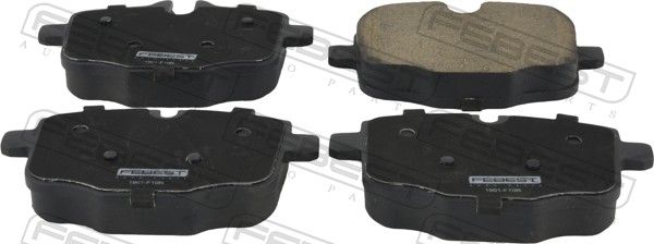 Комплект тормозных колодок, дисковый тормоз FEBEST 1901F10R