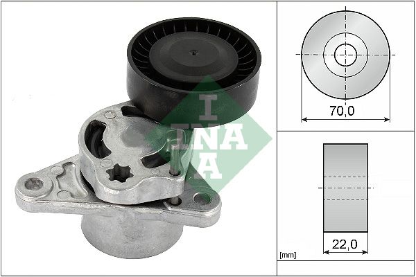 Натяжитель ремня, клиновой зубча INA 534070910