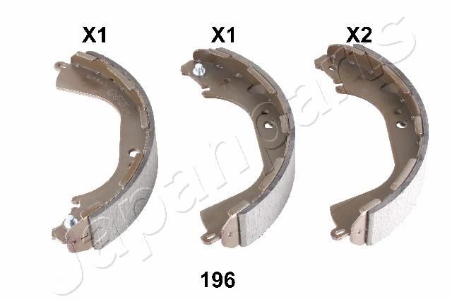 Комплект тормозных колодок JAPANPARTS GF196AF