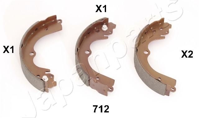 Комплект тормозных колодок JAPANPARTS GF712AF