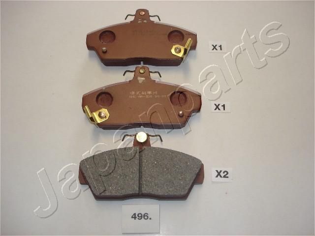 Комплект тормозных колодок, дисковый тормоз JAPANPARTS PA496AF