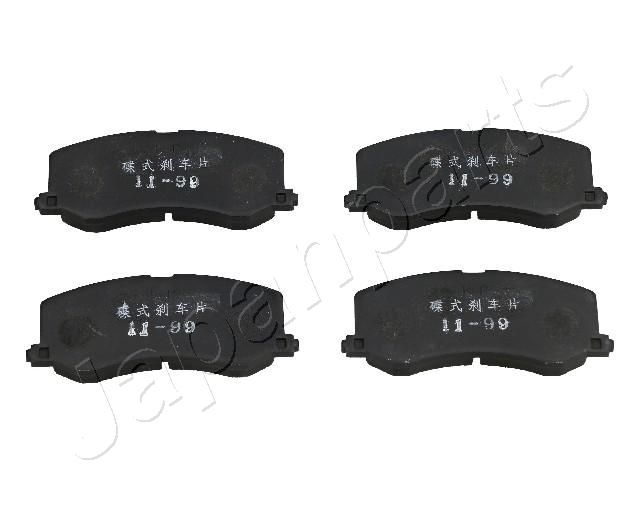 Комплект тормозных колодок, дисковый тормоз JAPANPARTS PA896AF