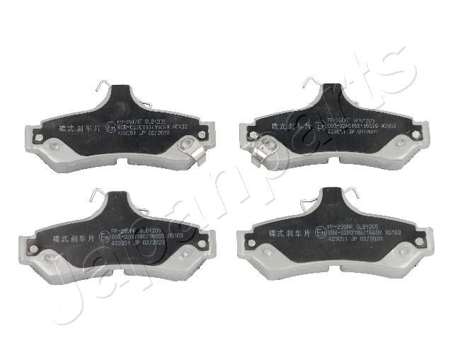Комплект тормозных колодок, дисковый тормоз JAPANPARTS PP230AF