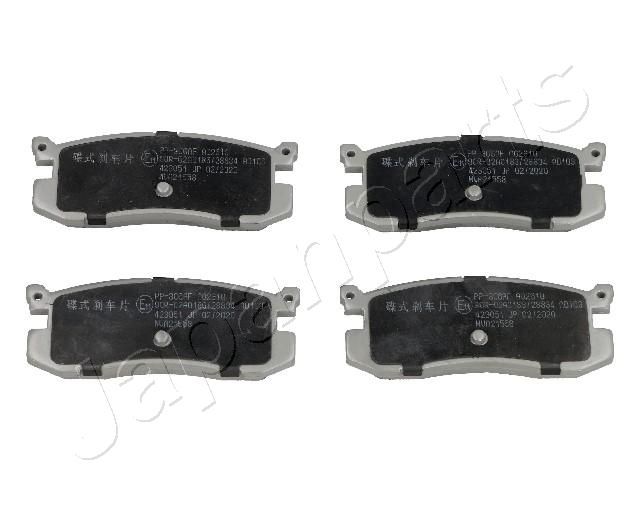 Комплект тормозных колодок, дисковый тормоз JAPANPARTS PP306AF