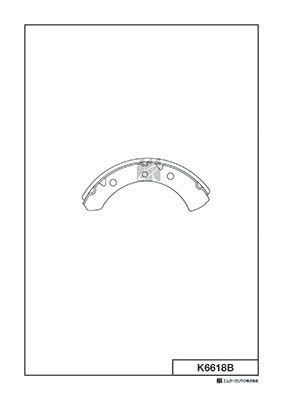 Комплект тормозных колодок KASHIYAMA K6618B