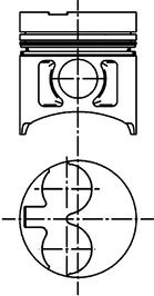 Поршень KOLBENSCHMIDT 40253600