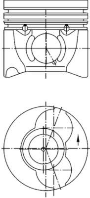 Поршень KOLBENSCHMIDT 40405600