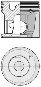Поршень KOLBENSCHMIDT 40622600