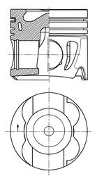 Поршень KOLBENSCHMIDT 41716620