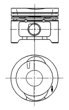 Поршень KOLBENSCHMIDT 92228620