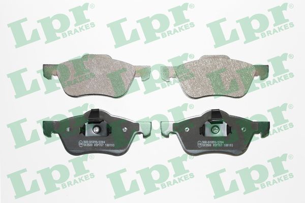 Комплект тормозных колодок, дисковый тормоз LPR 05P707