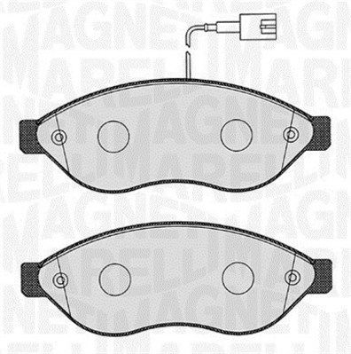 Комплект тормозных колодок, дисковый тормоз MAGNETI MARELLI 363916060642