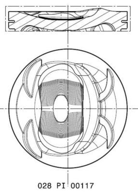 Поршень MAHLE 028PI00117000