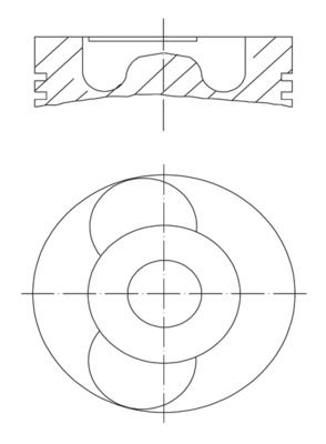 Поршень MAHLE 0402200