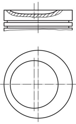 Поршень MAHLE 0812100