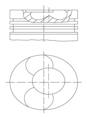Поршень MAHLE 2283100