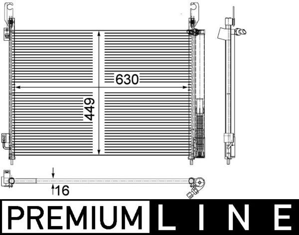 Конденсатор, кондиционер MAHLE AC588000P