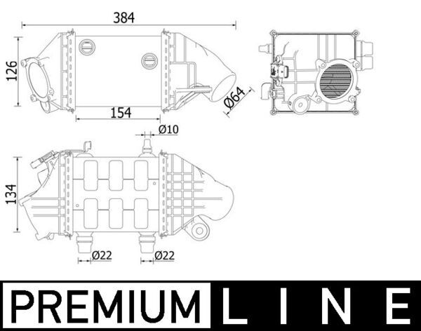 Интеркулер MAHLE CI226000P
