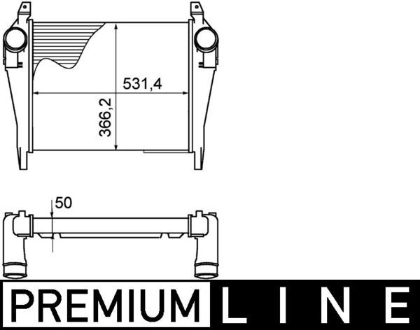 Интеркулер MAHLE CI268000P