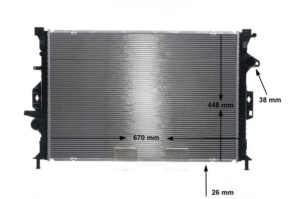 Радиатор, охлаждение двигателя MAHLE CR814000S