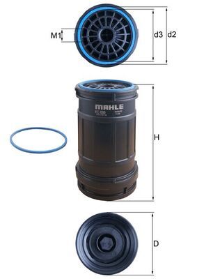 Топливный фильтр MAHLE KC699D
