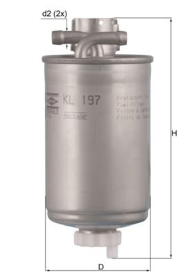 Топливный фильтр MAHLE KL197