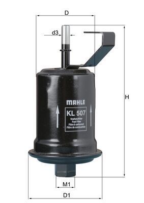 Топливный фильтр MAHLE KL507