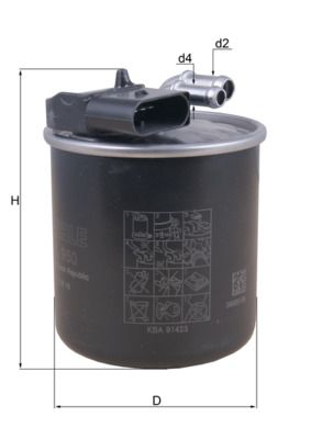 Топливный фильтр MAHLE KL950