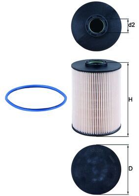 Топливный фильтр MAHLE KX211D