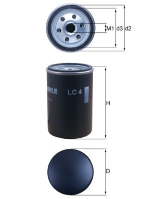 Воздушный фильтр, турбокомпрессор MAHLE LC4