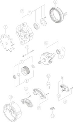 Генератор MAHLE MG607