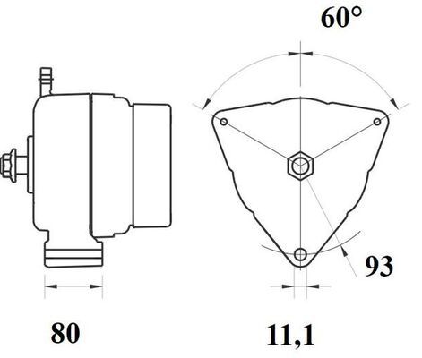 Генератор MAHLE MG807