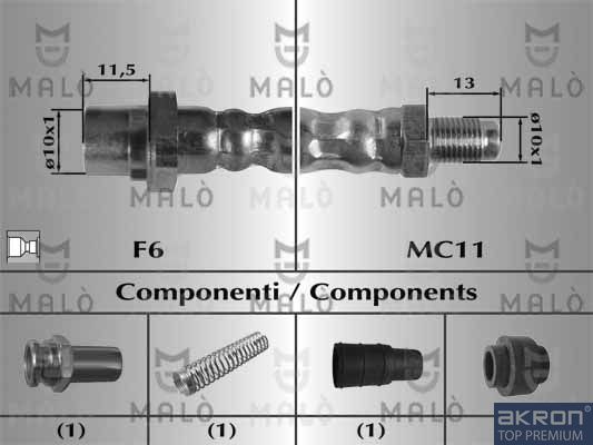 Тормозной шланг MALO 81027