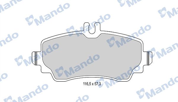 Комплект тормозных колодок, дисковый тормоз MANDO MBF015131
