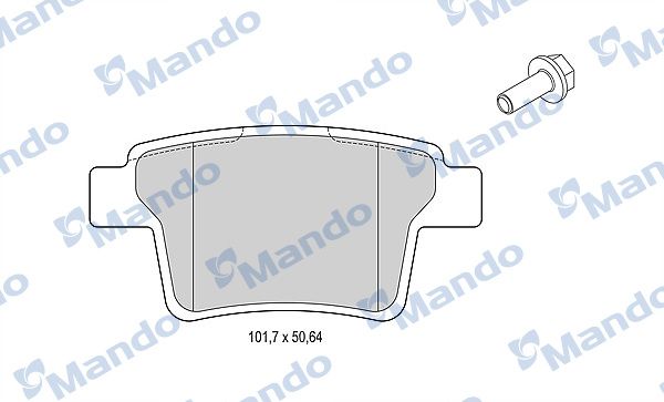 Комплект тормозных колодок, дисковый тормоз MANDO MBF015220