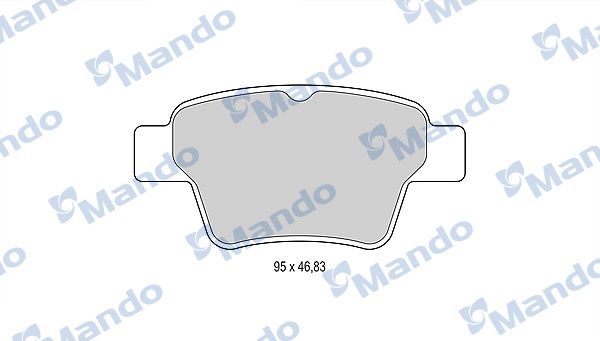 Комплект тормозных колодок, дисковый тормоз MANDO MBF015478