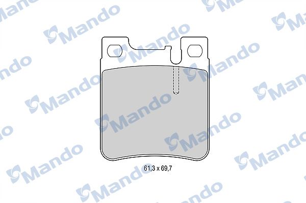 Комплект тормозных колодок, дисковый тормоз MANDO MBF015655