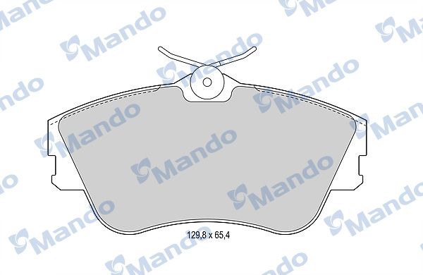 Комплект тормозных колодок, дисковый тормоз MANDO MBF015893